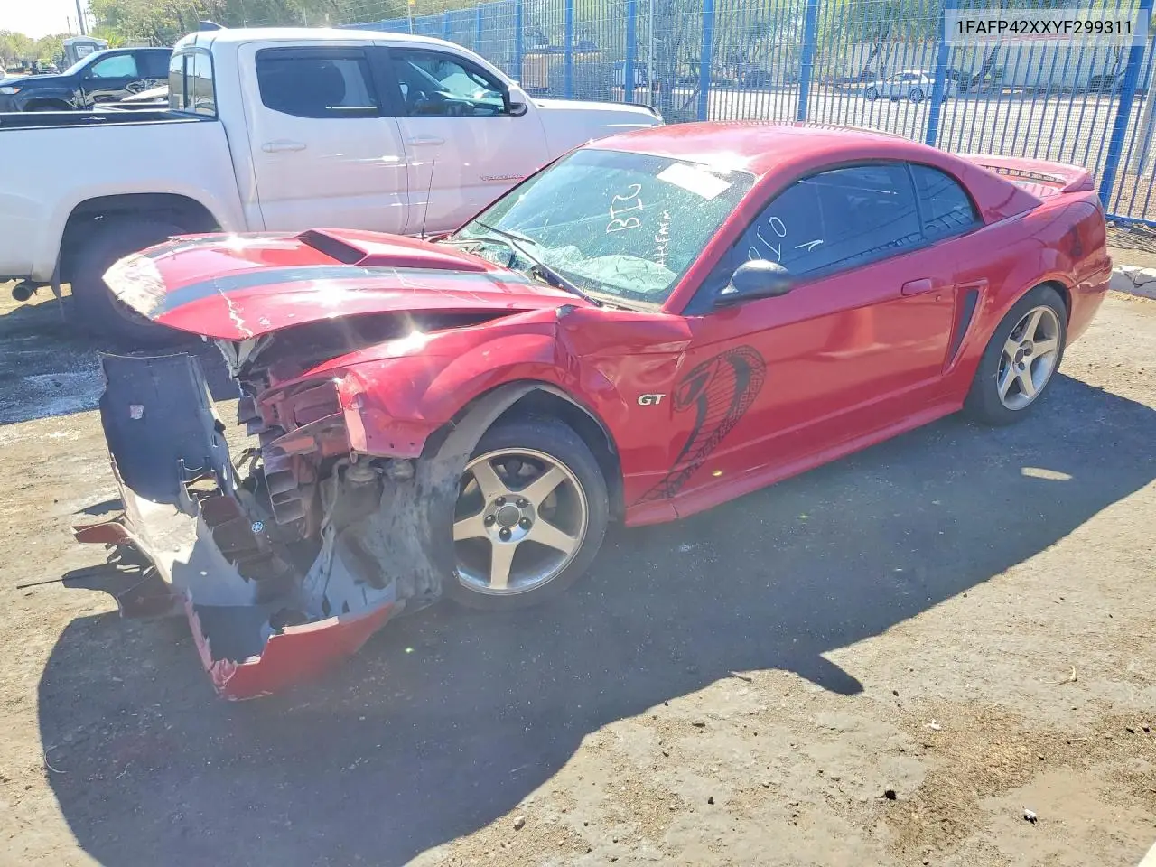 FORD MUSTANG 2000, VIN 1FAFP42XXYF299311