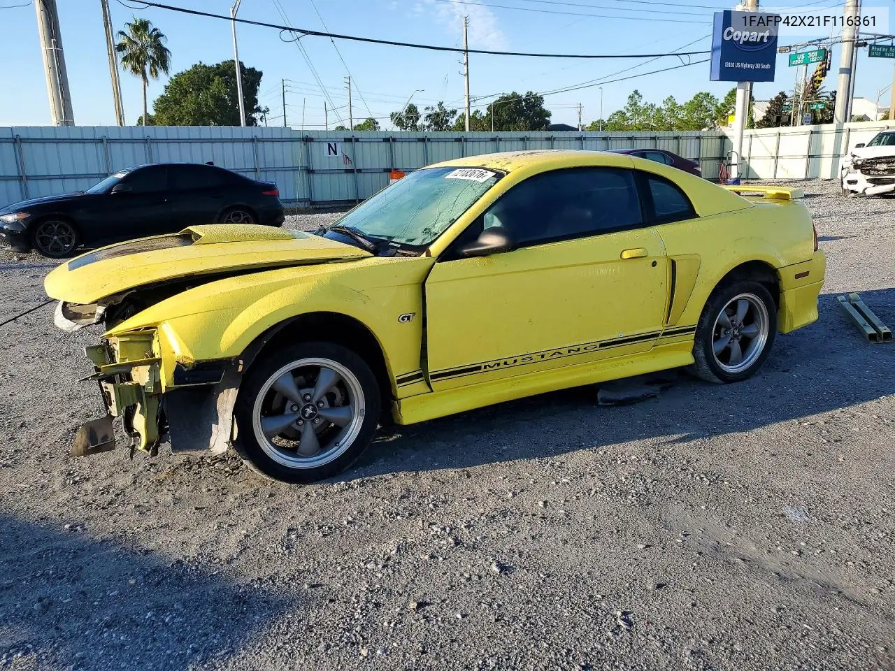 FORD MUSTANG 2001, VIN 1FAFP42X21F116361