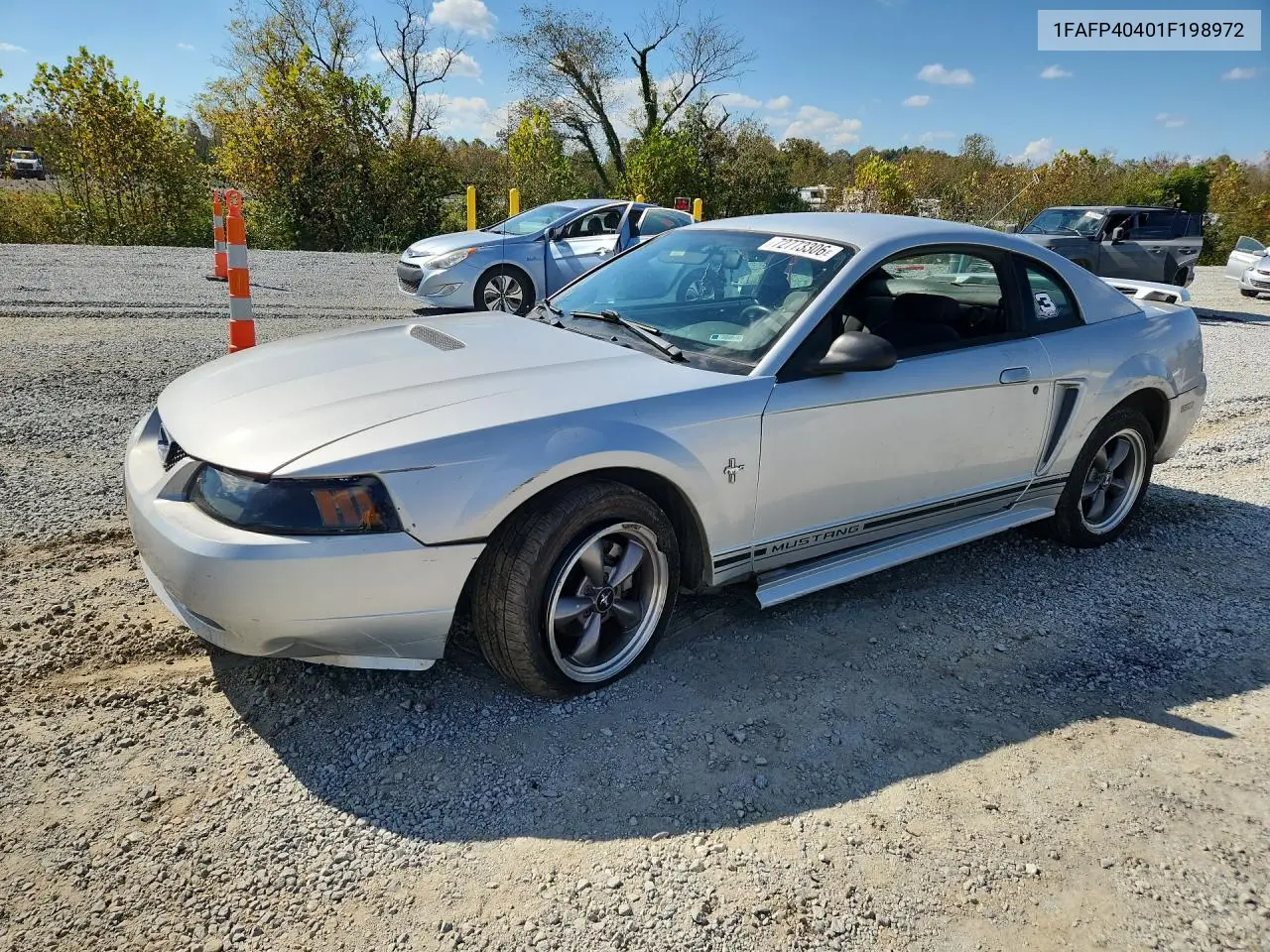 FORD MUSTANG 2001, VIN 1FAFP40401F198972