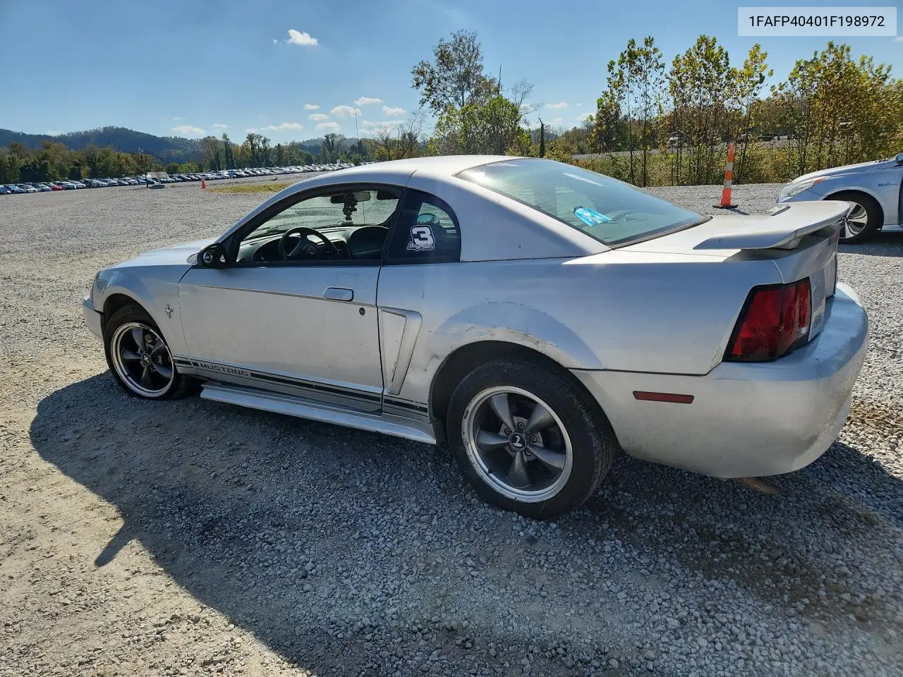 2001 FORD MUSTANG VIN 1FAFP40401F198972 — фото 2