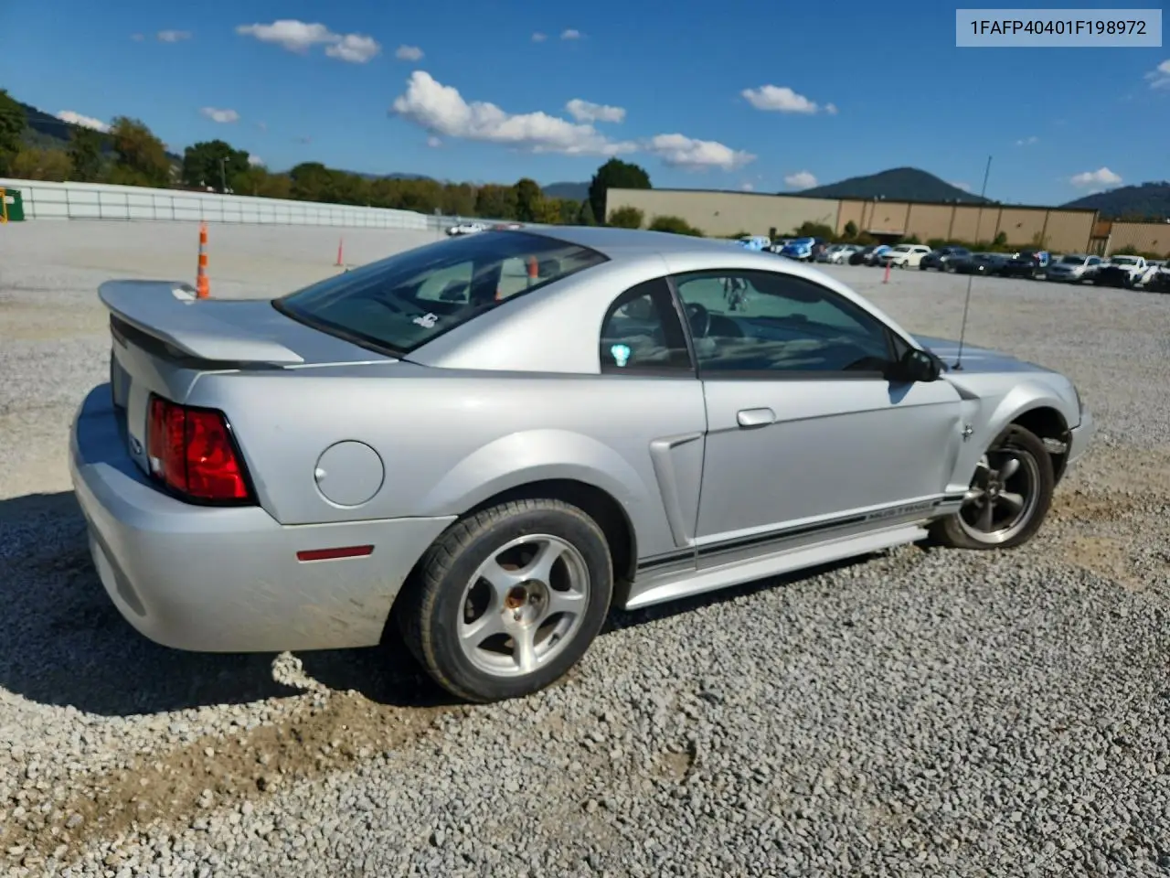2001 FORD MUSTANG VIN 1FAFP40401F198972 — фото 3