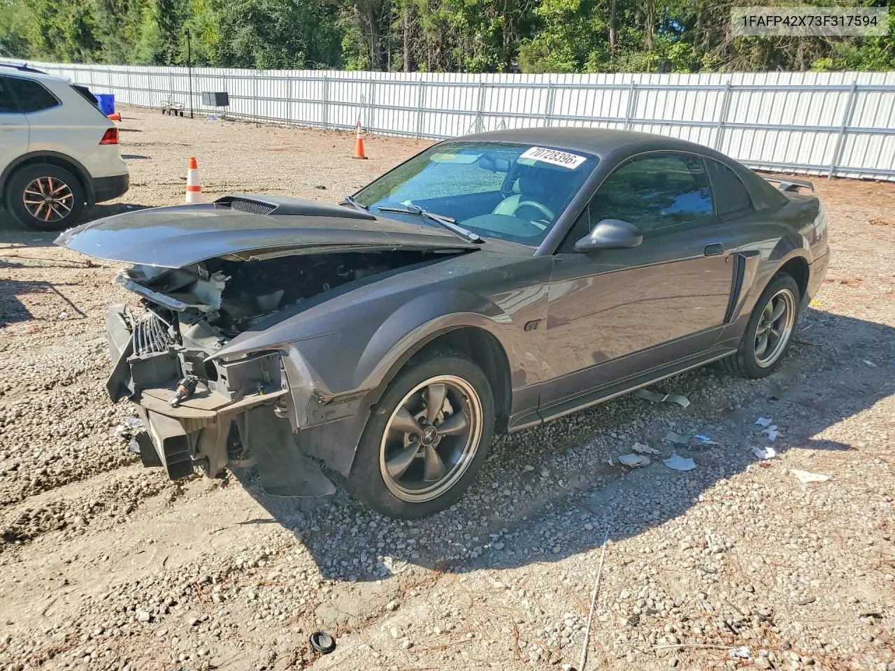 FORD MUSTANG 2003, VIN 1FAFP42X73F317594