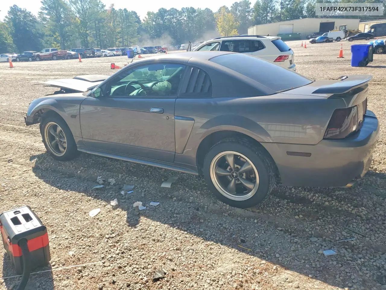 2003 FORD MUSTANG VIN 1FAFP42X73F317594 — фото 2