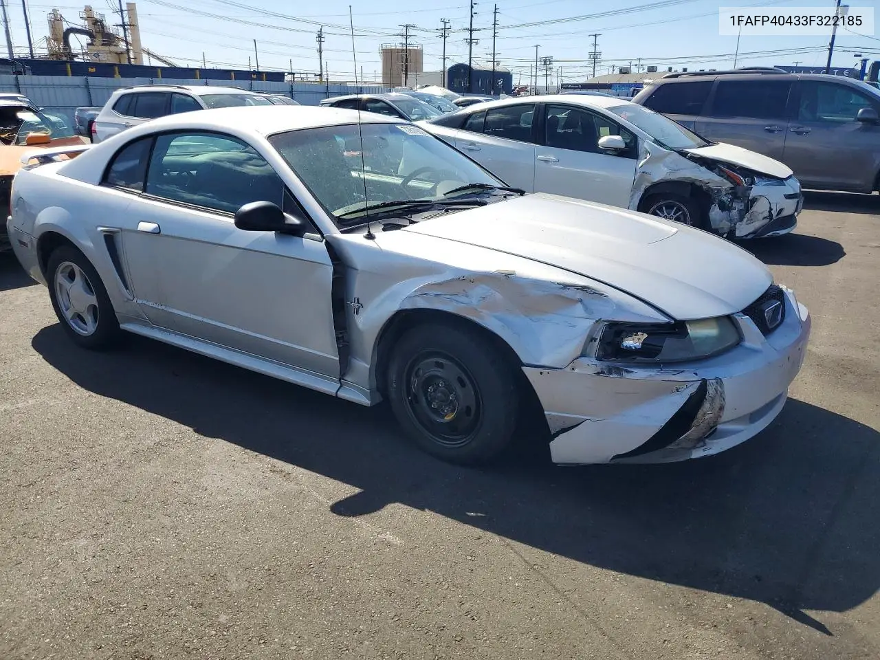 2003 FORD MUSTANG VIN 1FAFP40433F322185 — фото 4