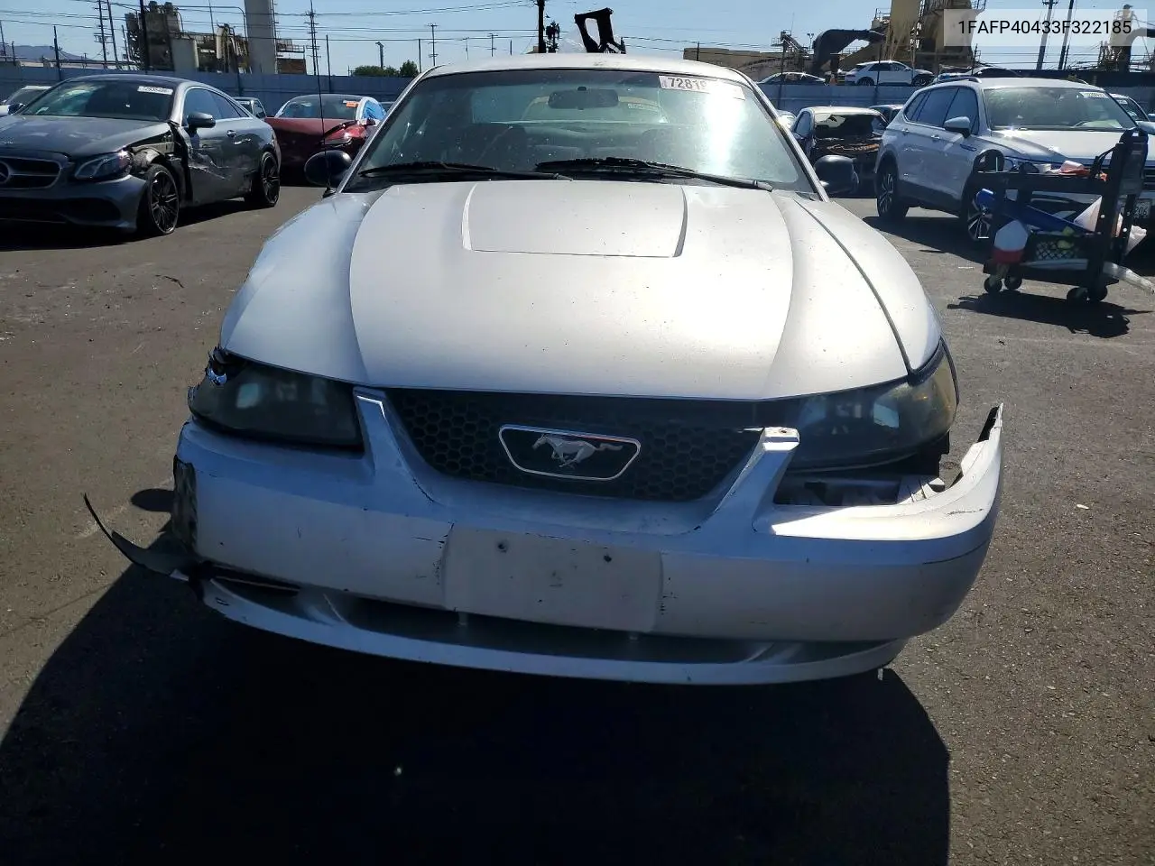 2003 FORD MUSTANG VIN 1FAFP40433F322185 — фото 5