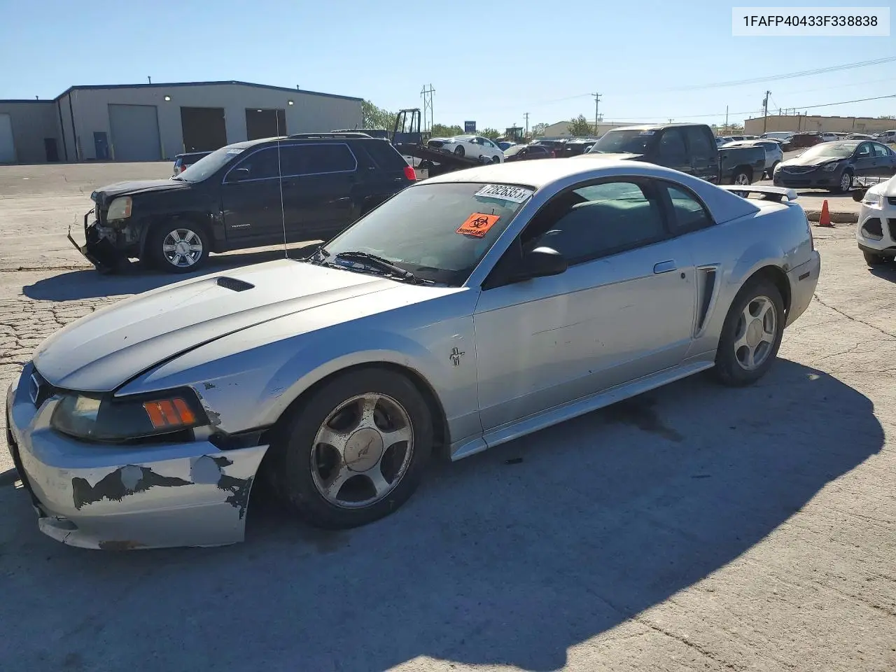 FORD MUSTANG 2003, VIN 1FAFP40433F338838