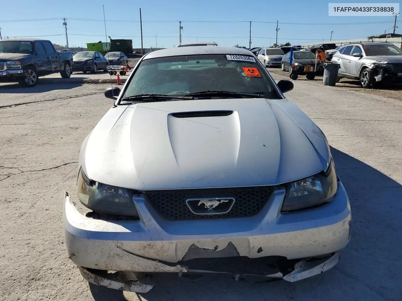 2003 FORD MUSTANG VIN 1FAFP40433F338838 — фото 5
