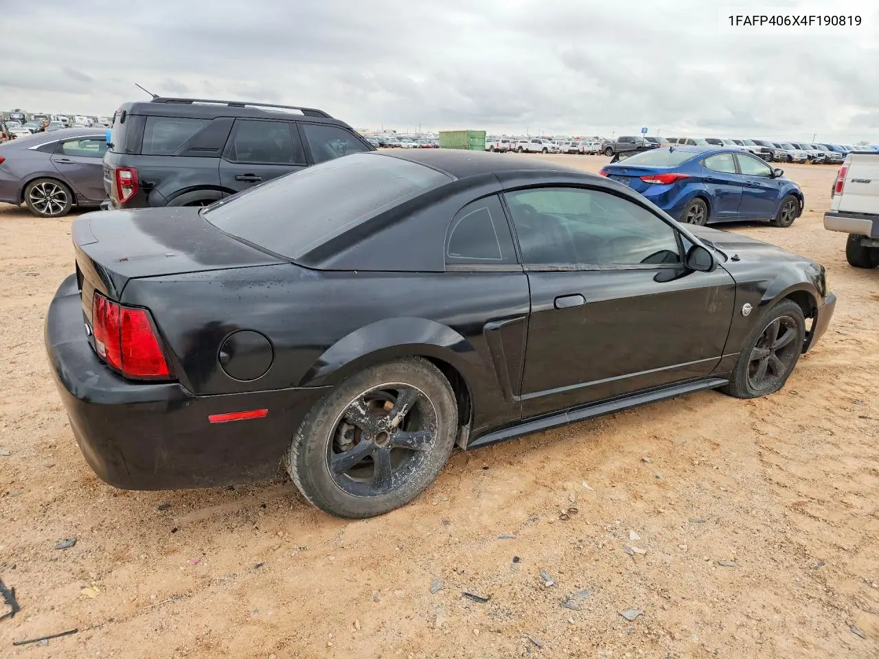 2004 FORD MUSTANG VIN 1FAFP406X4F190819 — фото 3