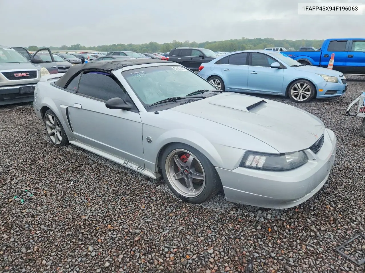 2004 FORD MUSTANG VIN 1FAFP45X94F196063 — фото 4