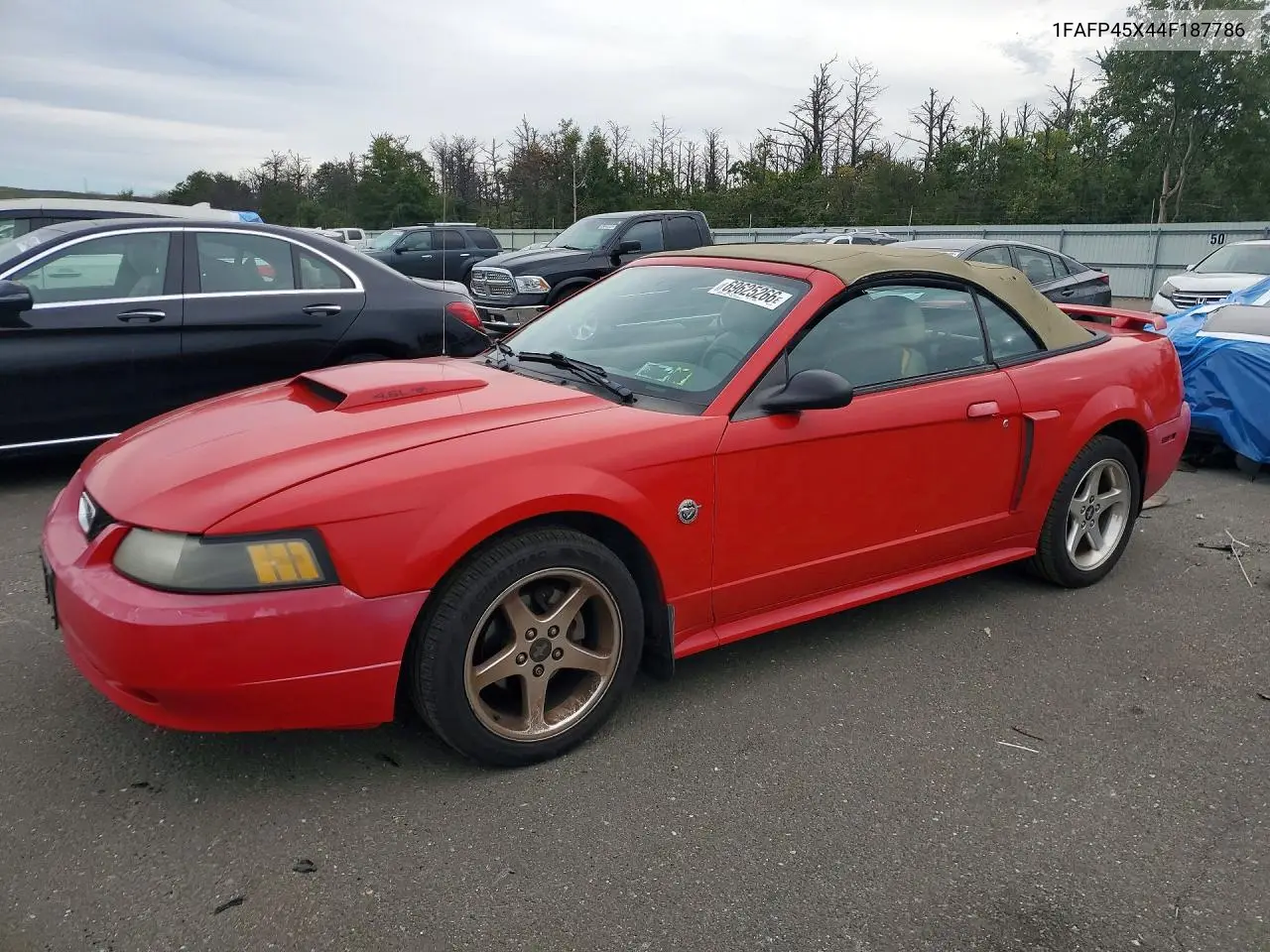 FORD MUSTANG 2004, VIN 1FAFP45X44F187786