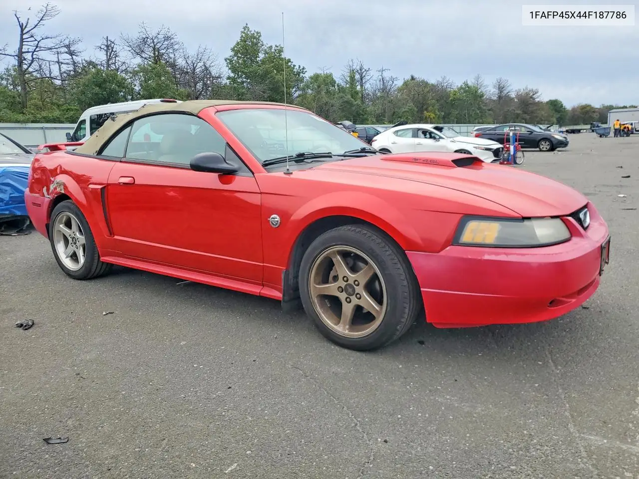 2004 FORD MUSTANG VIN 1FAFP45X44F187786 — фото 4