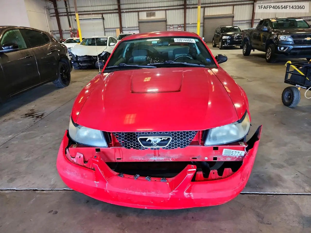 2004 FORD MUSTANG VIN 1FAFP40654F143360 — фото 5