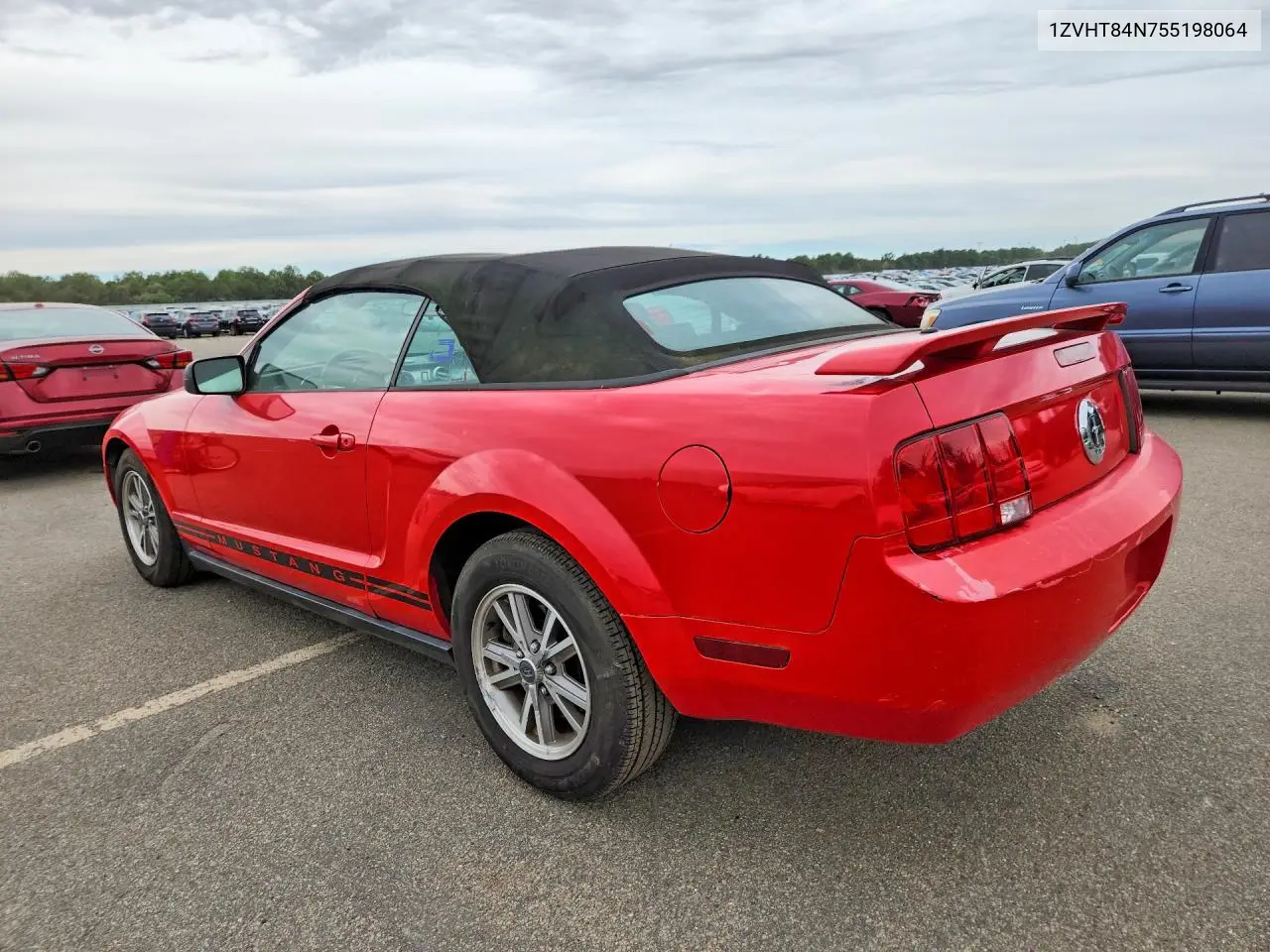 2005 FORD MUSTANG VIN 1ZVHT84N755198064 — фото 2
