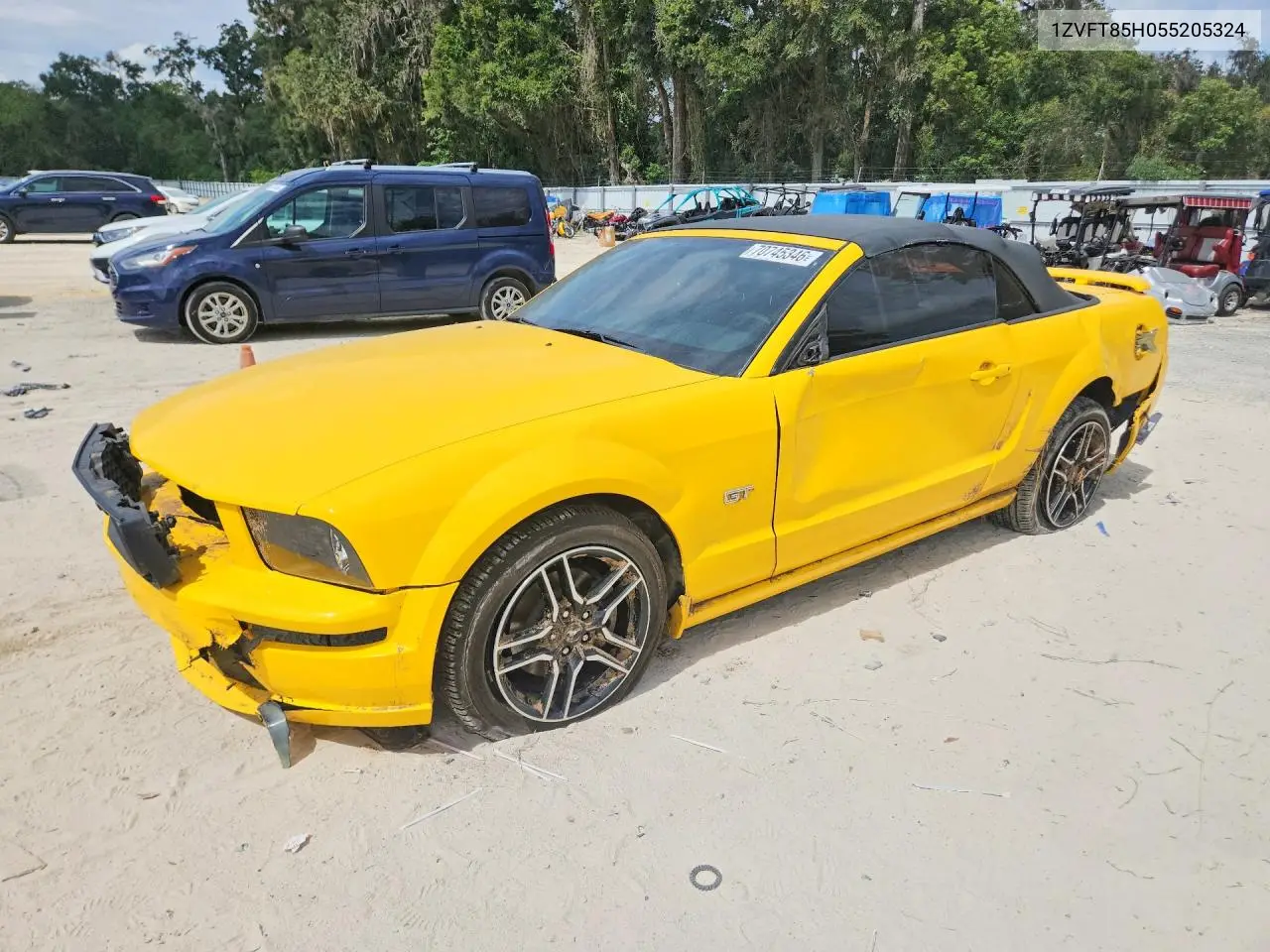 FORD MUSTANG 2005, VIN 1ZVFT85H055205324
