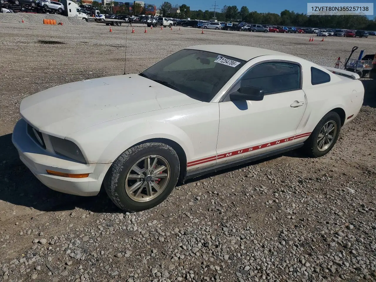 FORD MUSTANG 2005, VIN 1ZVFT80N355257138