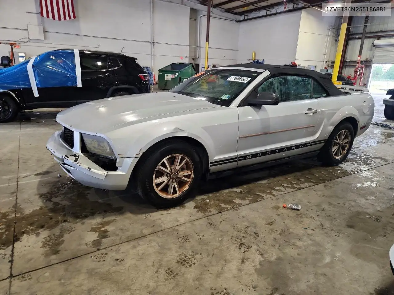 FORD MUSTANG 2005, VIN 1ZVFT84N255186881