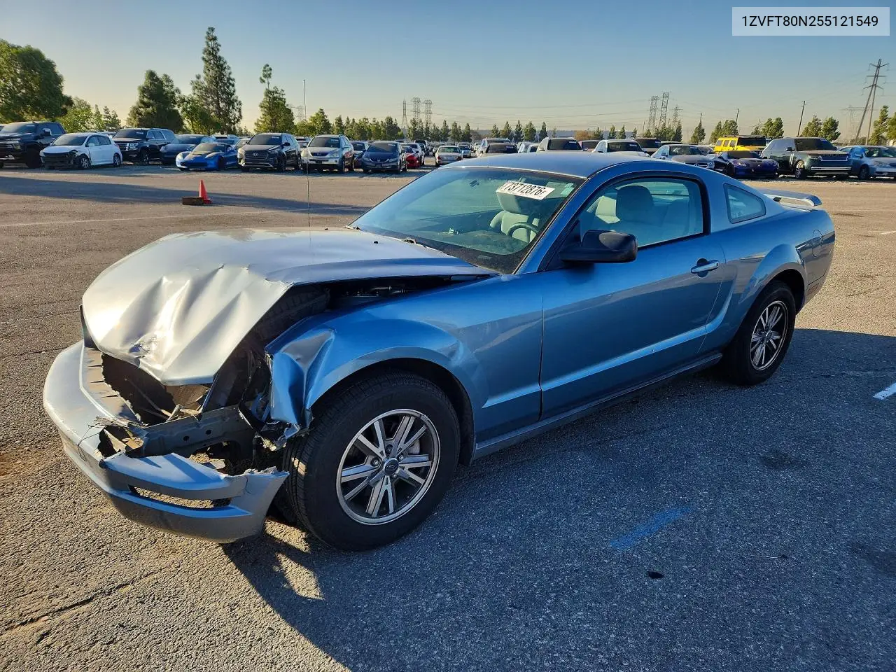 FORD MUSTANG 2005, VIN 1ZVFT80N255121549