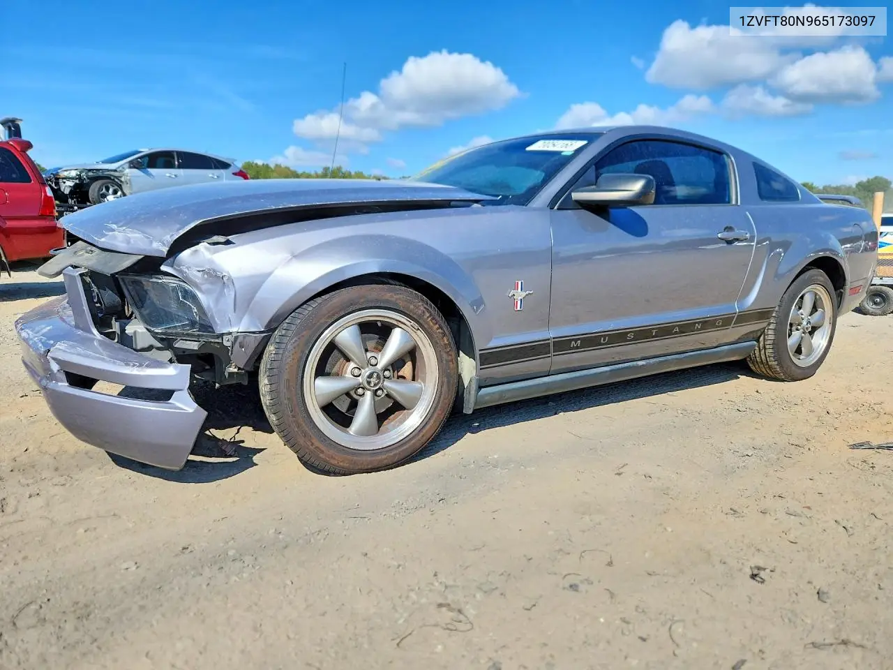 FORD MUSTANG 2006, VIN 1ZVFT80N965173097