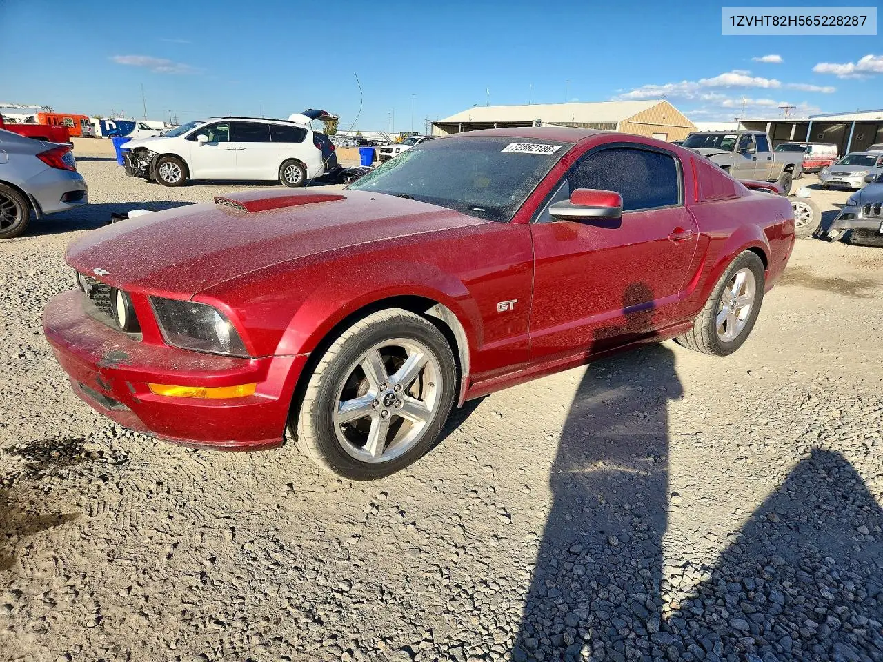 FORD MUSTANG 2006, VIN 1ZVHT82H565228287