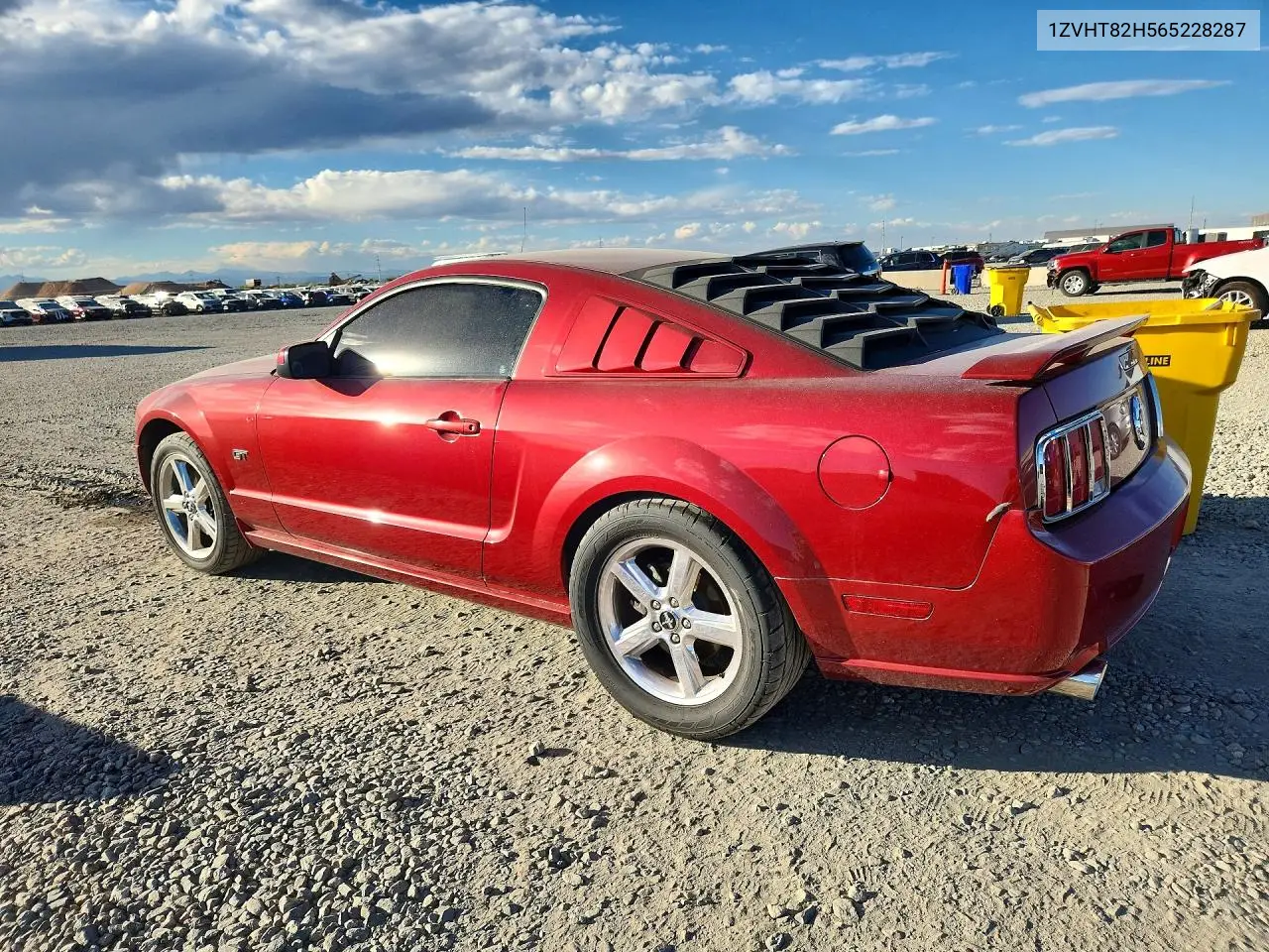2006 FORD MUSTANG VIN 1ZVHT82H565228287 — фото 2