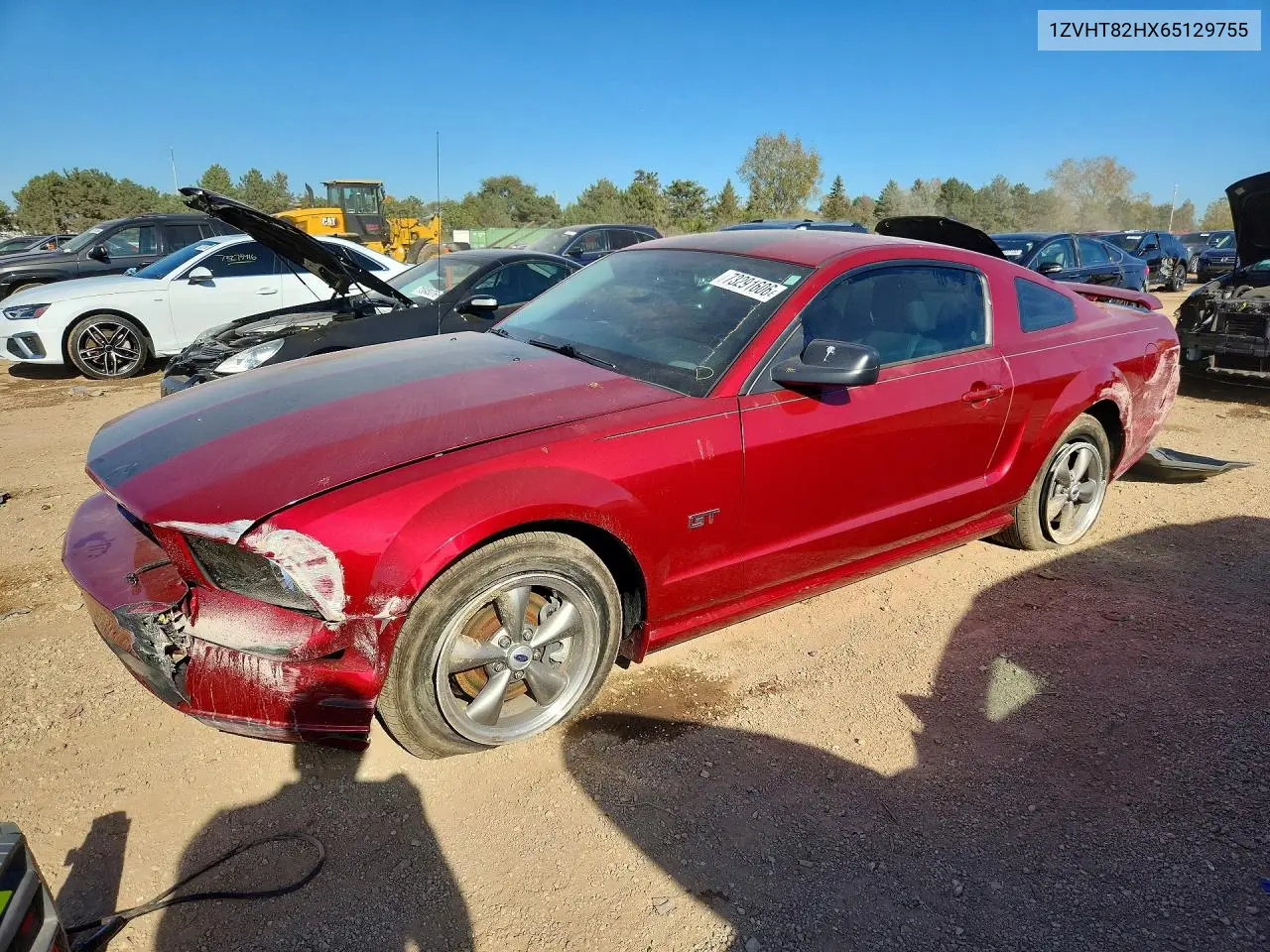 FORD MUSTANG 2006, VIN 1ZVHT82HX65129755