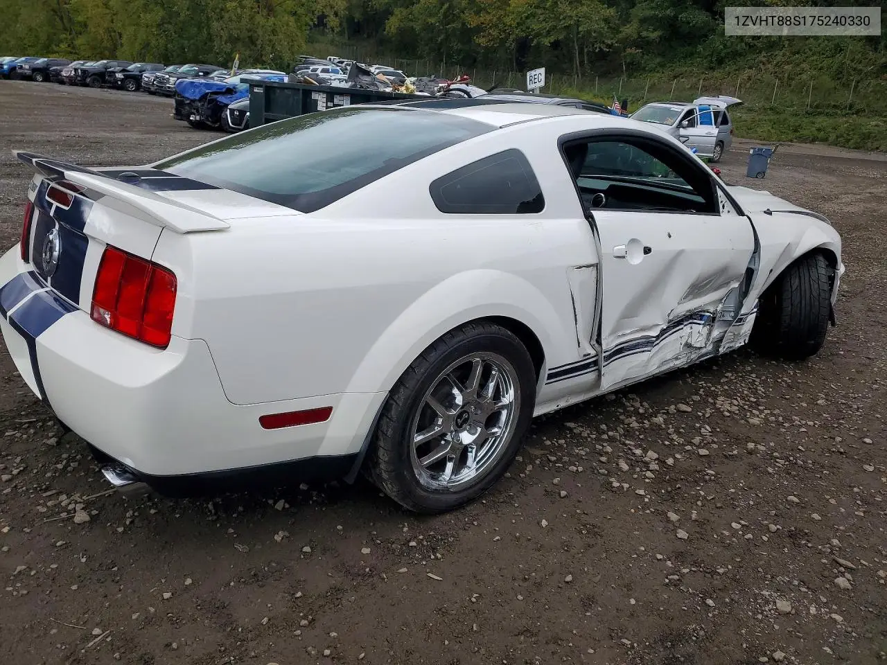 2007 FORD MUSTANG VIN 1ZVHT88S175240330 — фото 3