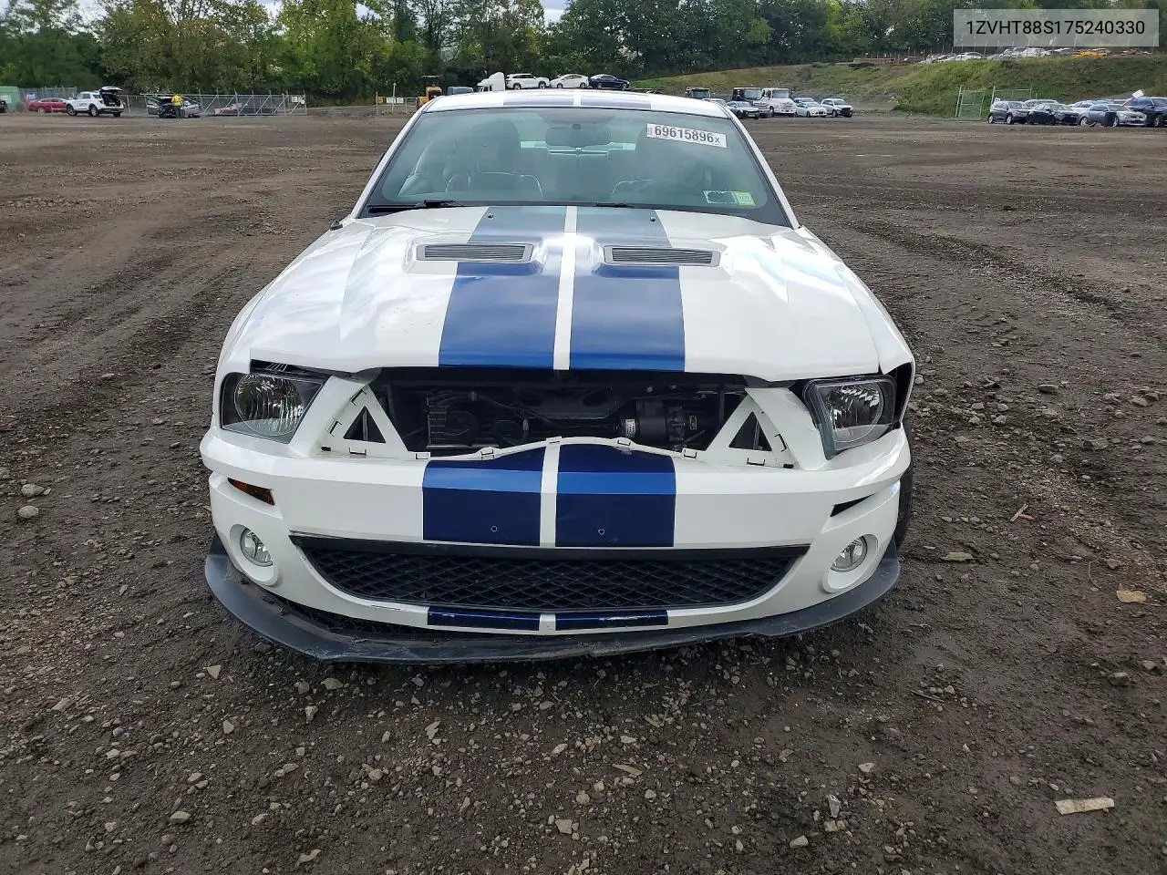 2007 FORD MUSTANG VIN 1ZVHT88S175240330 — фото 5