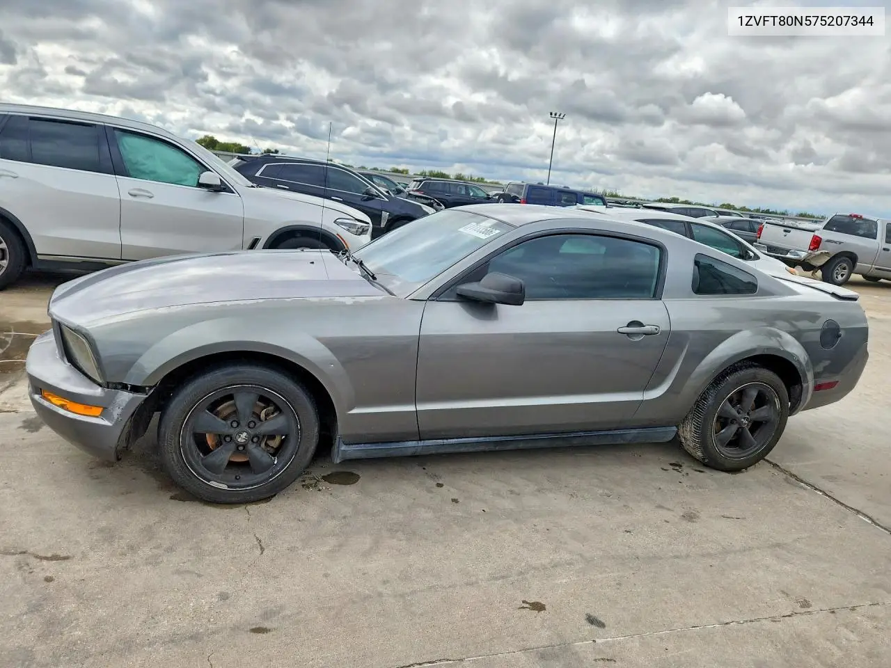 FORD MUSTANG 2007, VIN 1ZVFT80N575207344