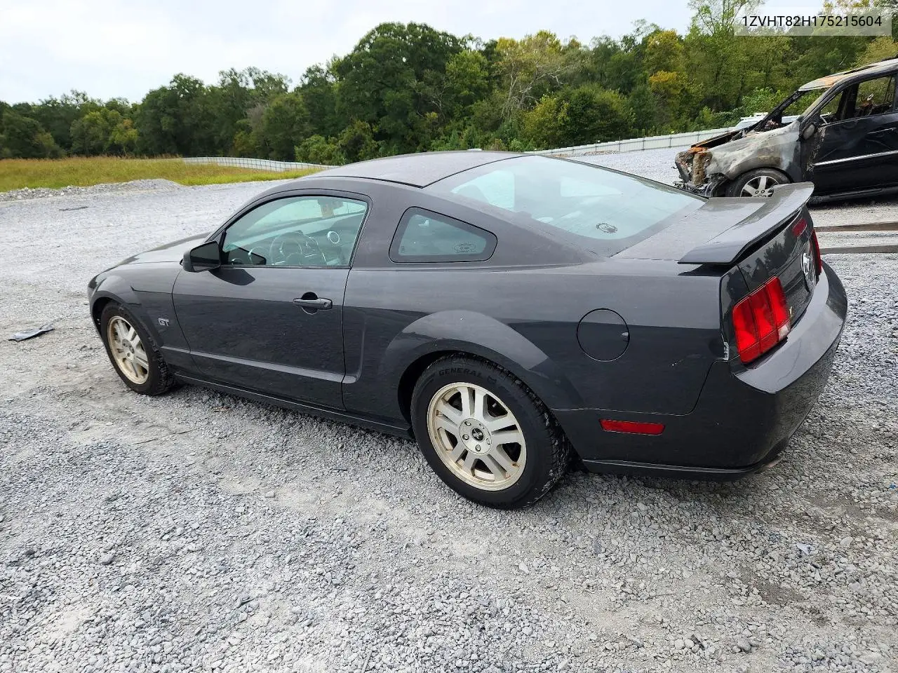 2007 FORD MUSTANG VIN 1ZVHT82H175215604 — фото 2