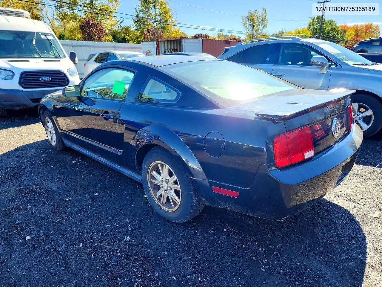 2007 FORD MUSTANG VIN 1ZVHT80N775365189 — фото 2