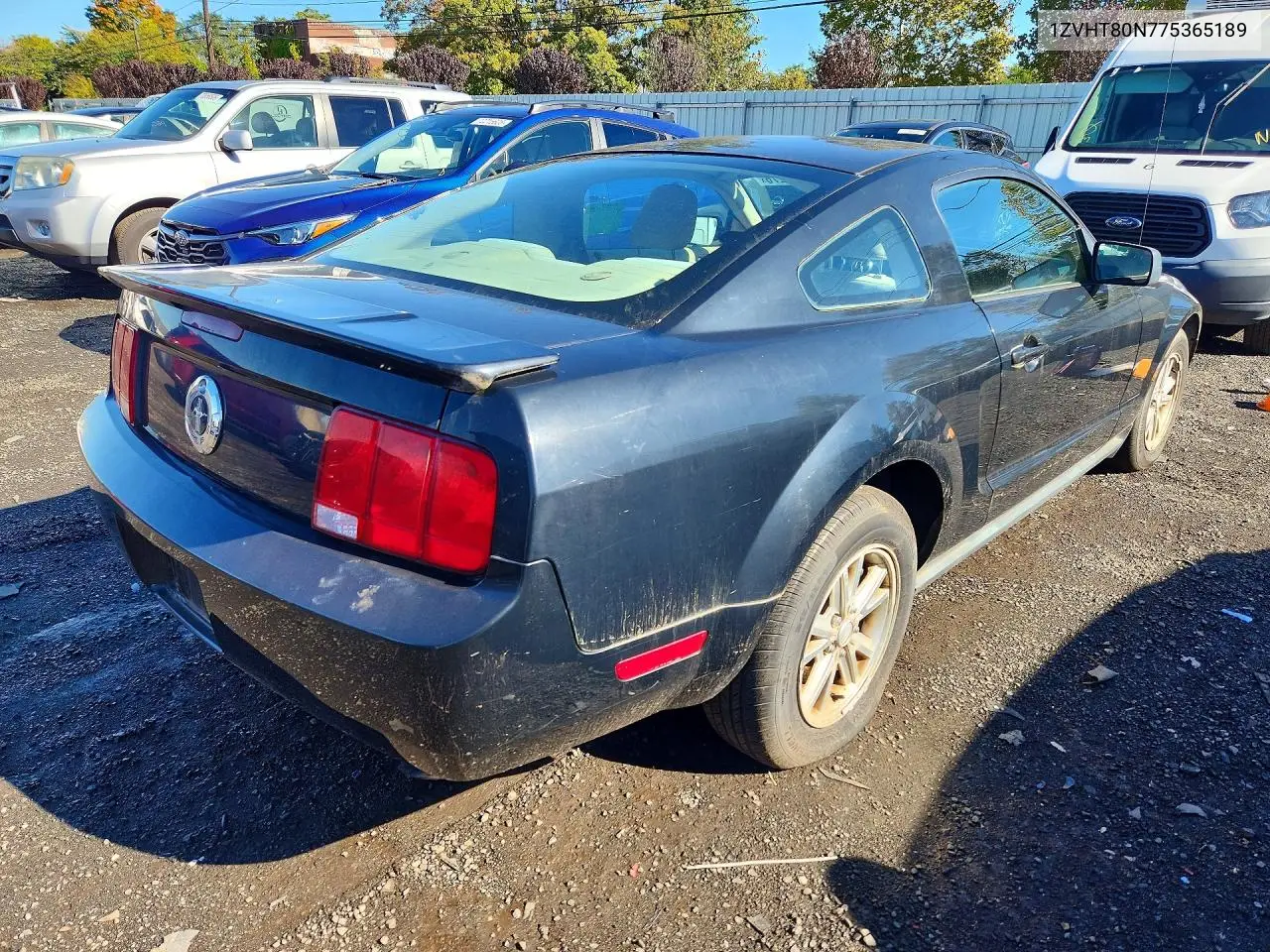 2007 FORD MUSTANG VIN 1ZVHT80N775365189 — фото 3