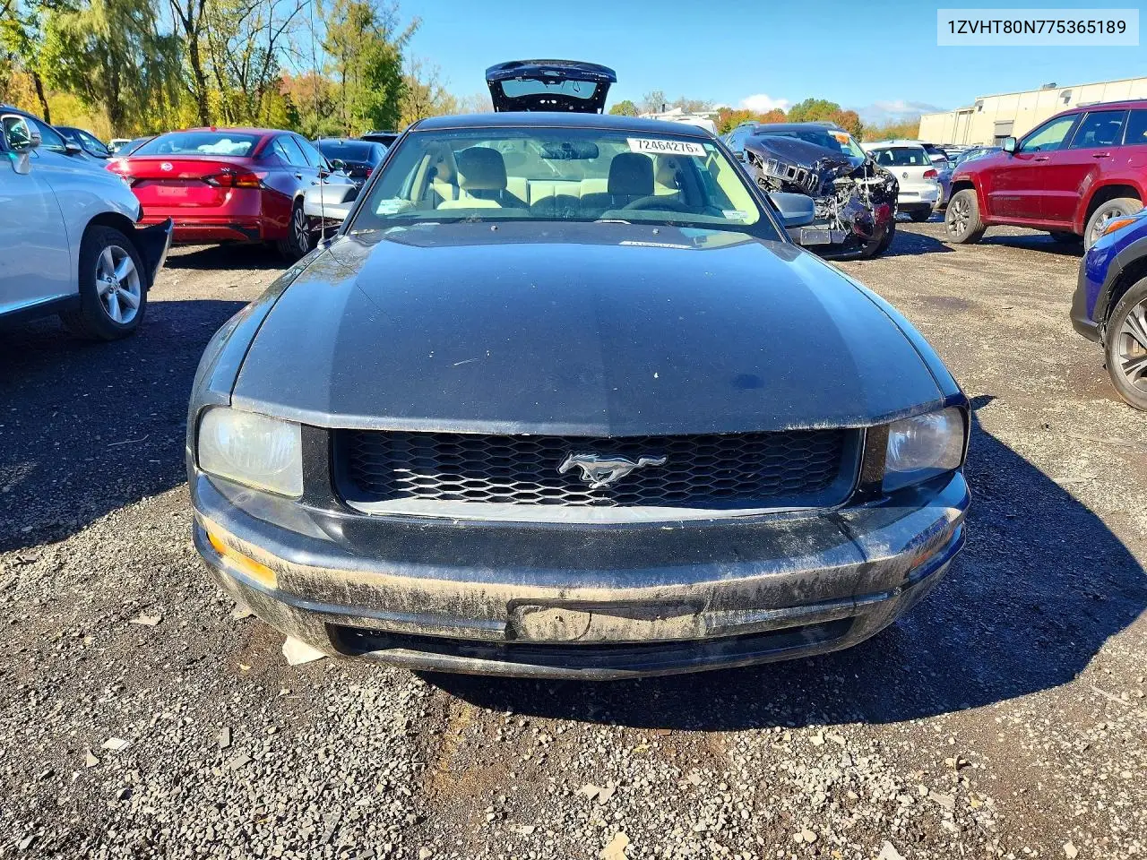 2007 FORD MUSTANG VIN 1ZVHT80N775365189 — фото 5