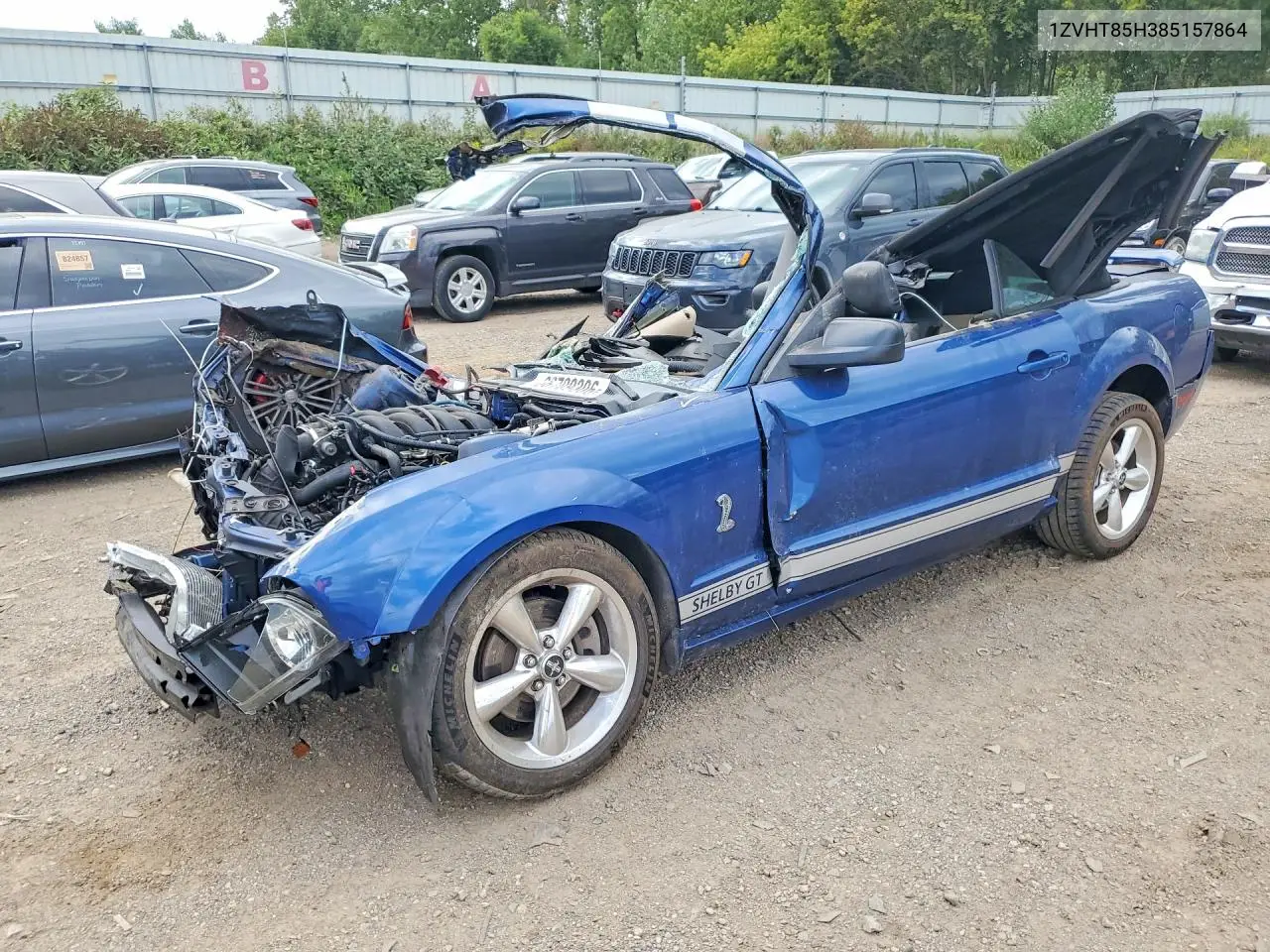 FORD MUSTANG 2008, VIN 1ZVHT85H385157864