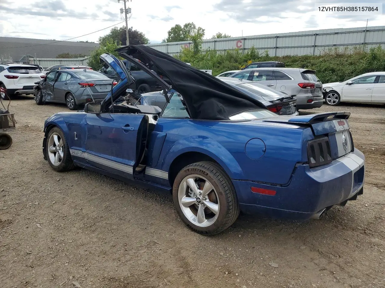2008 FORD MUSTANG VIN 1ZVHT85H385157864 — фото 2