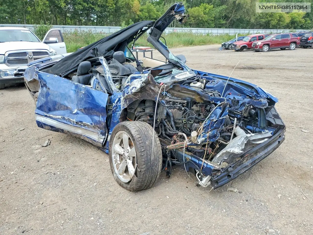 2008 FORD MUSTANG VIN 1ZVHT85H385157864 — фото 4
