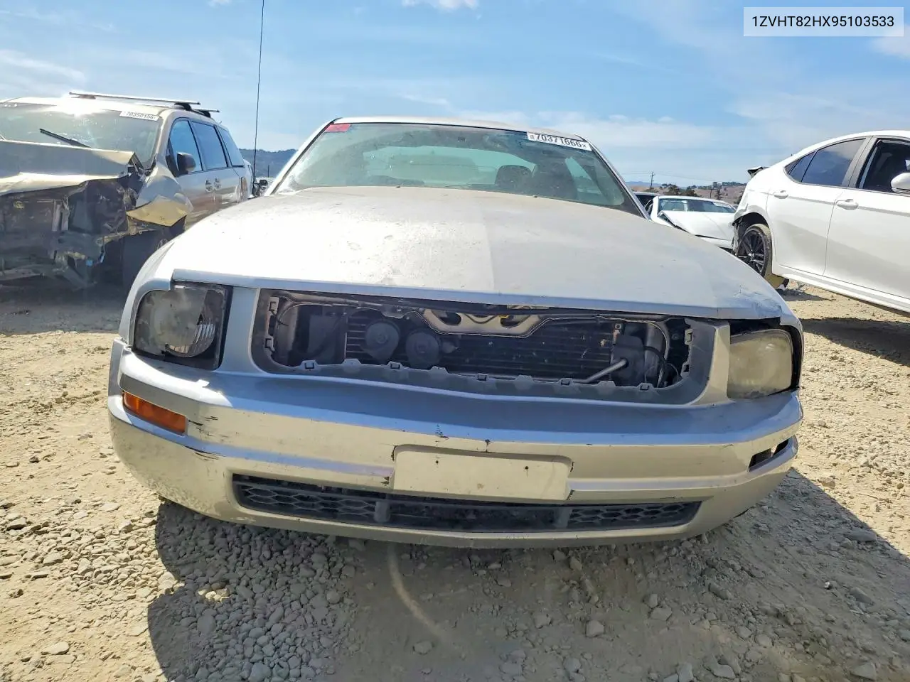 2009 FORD MUSTANG VIN 1ZVHT82HX95103533 — фото 5