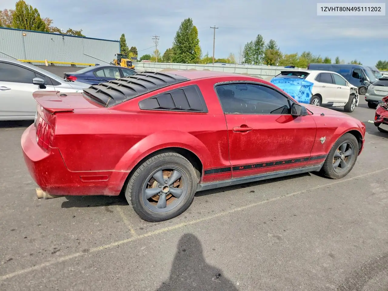 2009 FORD MUSTANG VIN 1ZVHT80N495111202 — фото 3