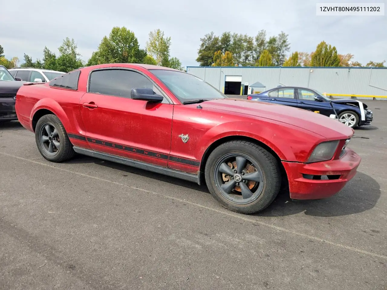 2009 FORD MUSTANG VIN 1ZVHT80N495111202 — фото 4