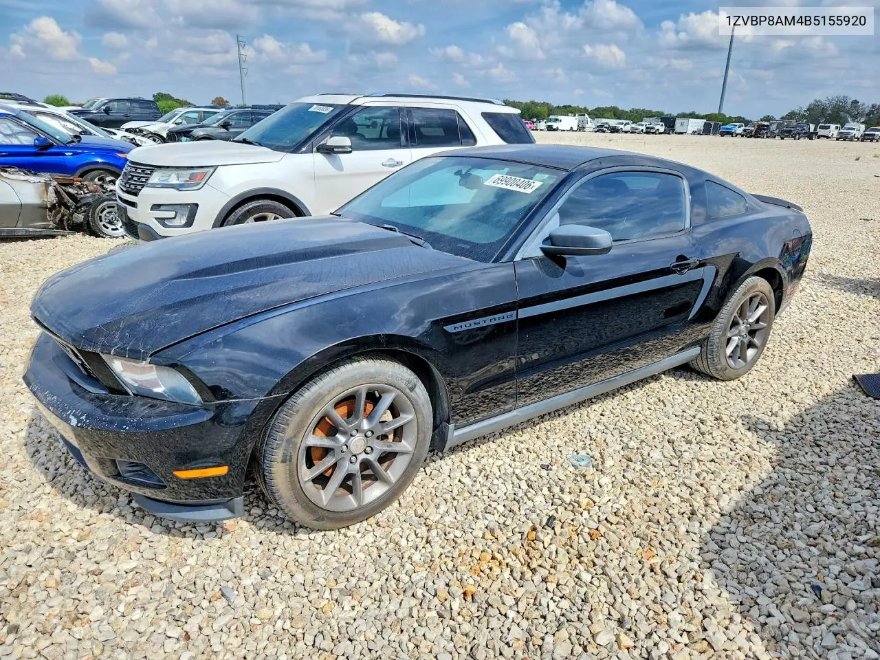 FORD MUSTANG 2011, VIN 1ZVBP8AM4B5155920