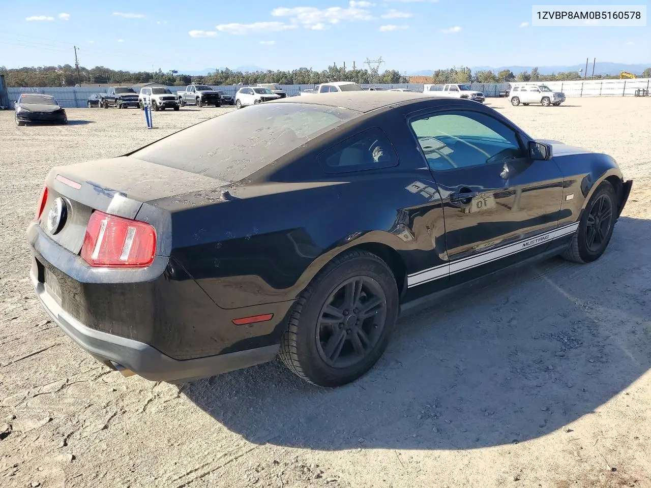2011 FORD MUSTANG VIN 1ZVBP8AM0B5160578 — фото 3