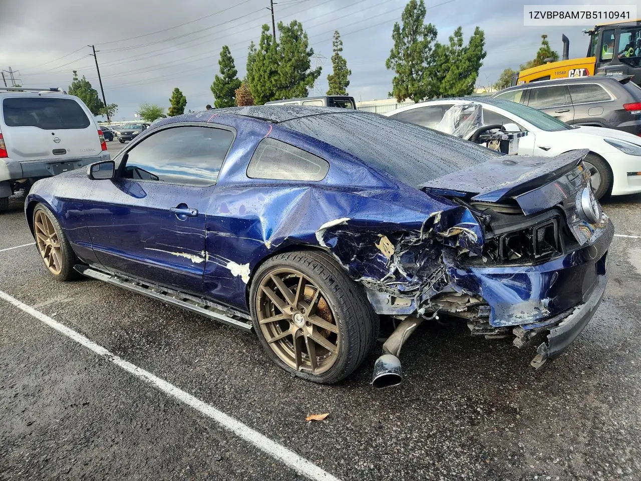 2011 FORD MUSTANG VIN 1ZVBP8AM7B5110941 — фото 2