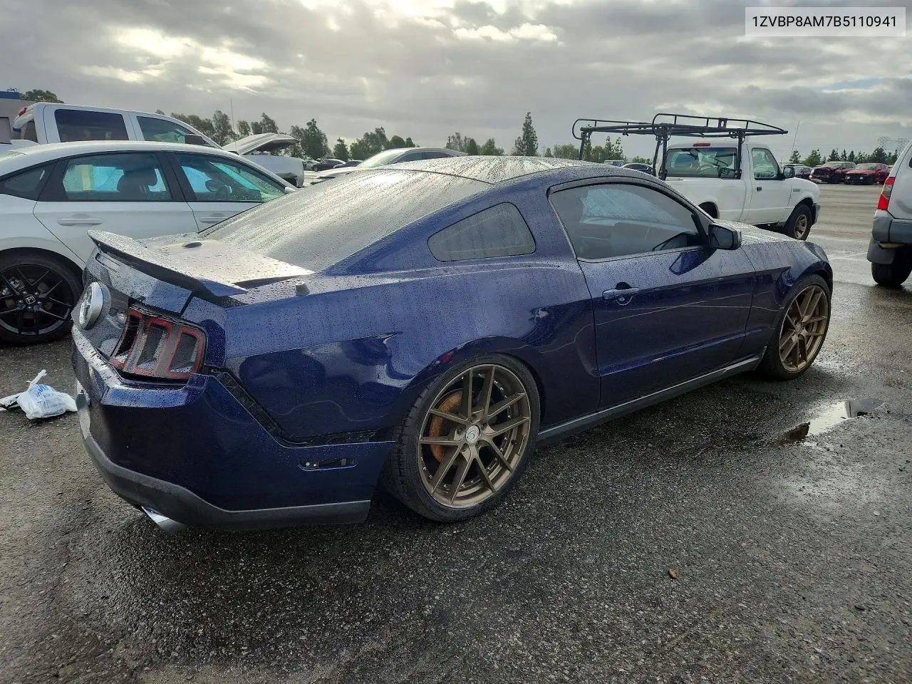 2011 FORD MUSTANG VIN 1ZVBP8AM7B5110941 — фото 3