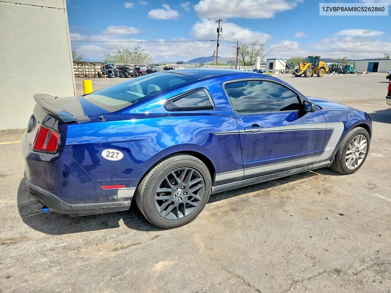 2012 FORD MUSTANG VIN 1ZVBP8AM8C5262860 — фото 3