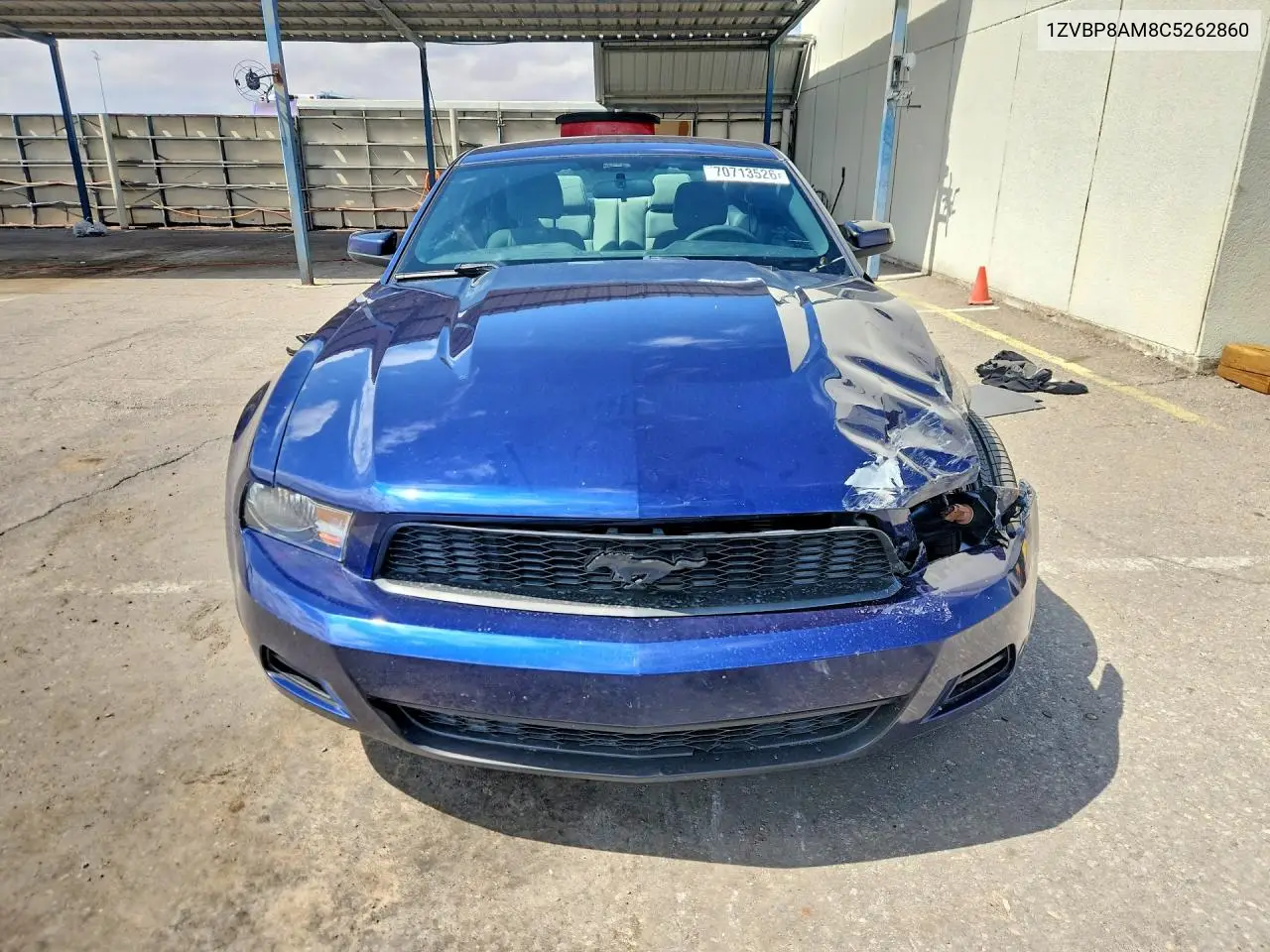 2012 FORD MUSTANG VIN 1ZVBP8AM8C5262860 — фото 5