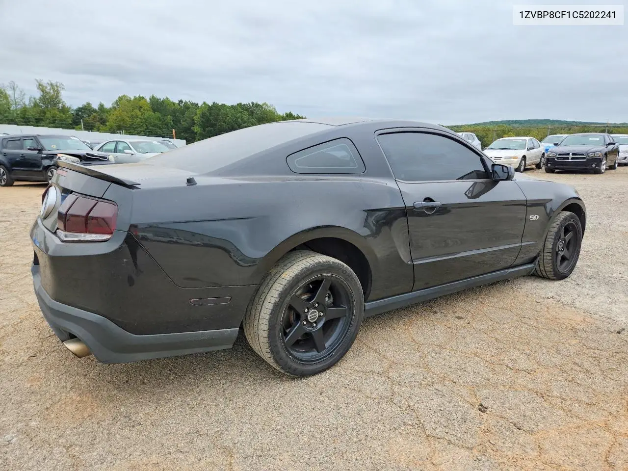 2012 FORD MUSTANG VIN 1ZVBP8CF1C5202241 — фото 3