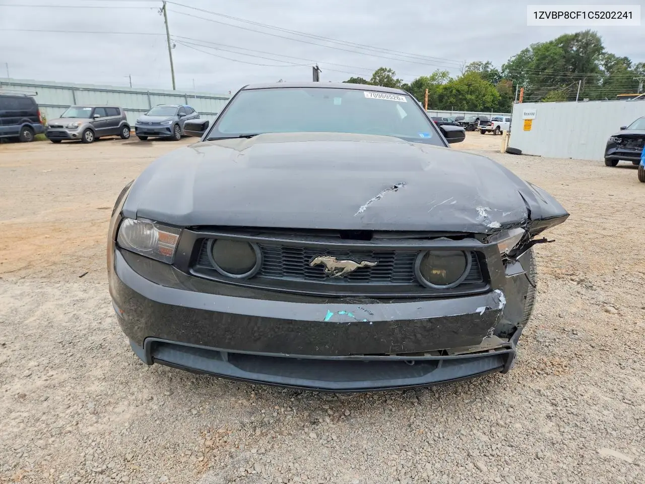 2012 FORD MUSTANG VIN 1ZVBP8CF1C5202241 — фото 5