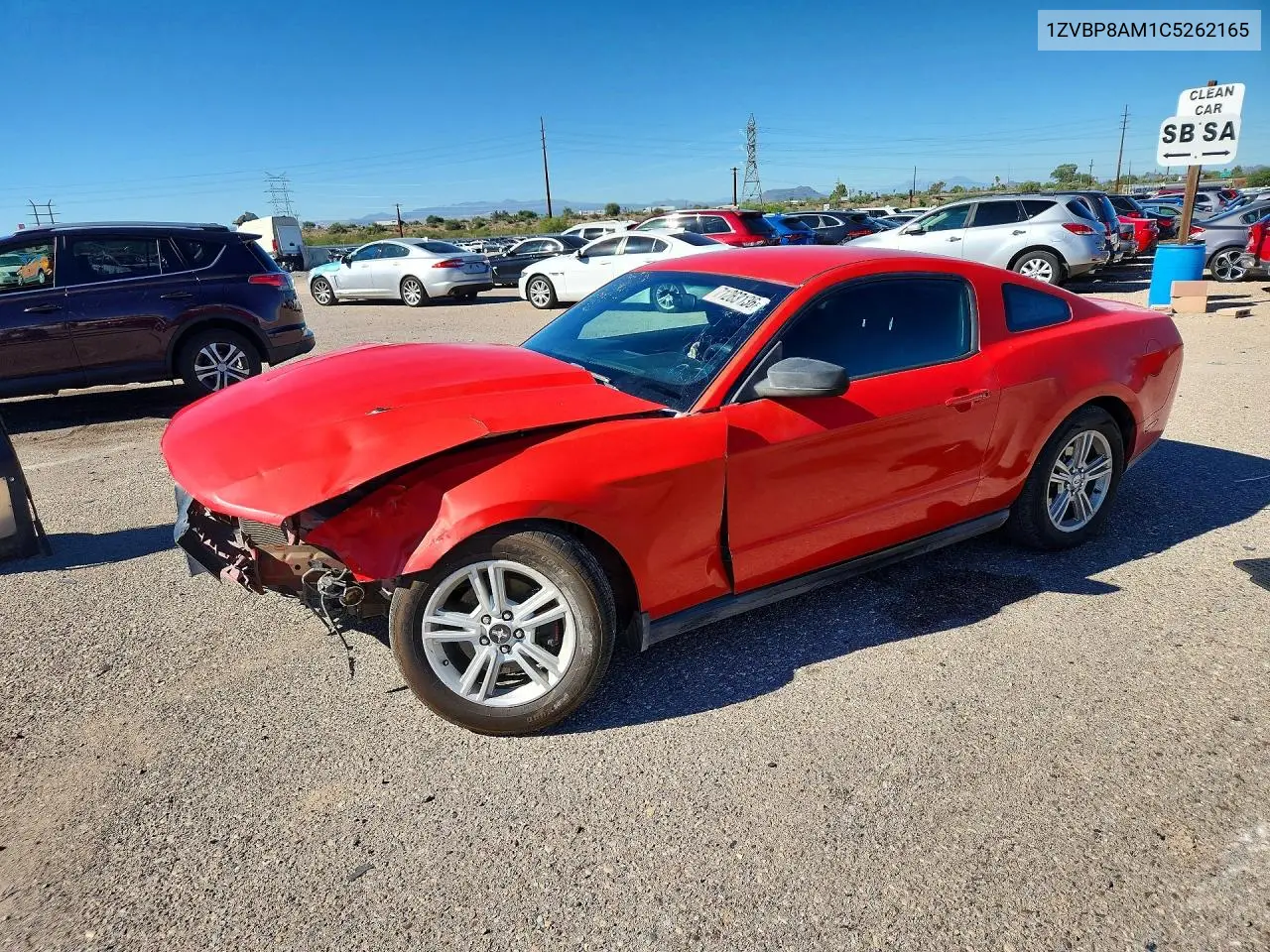FORD MUSTANG 2012, VIN 1ZVBP8AM1C5262165