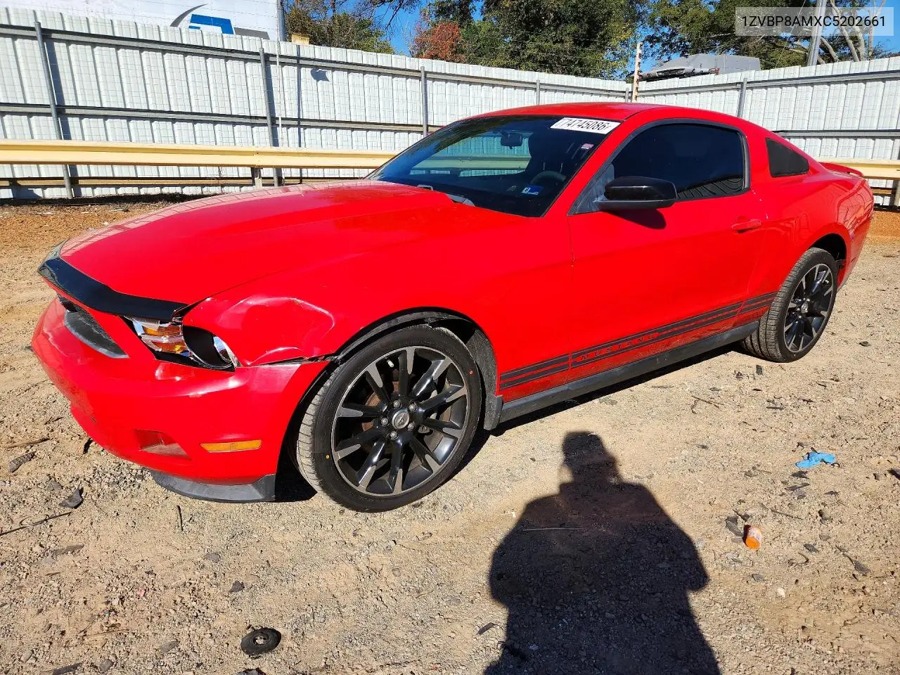 FORD MUSTANG 2012, VIN 1ZVBP8AMXC5202661
