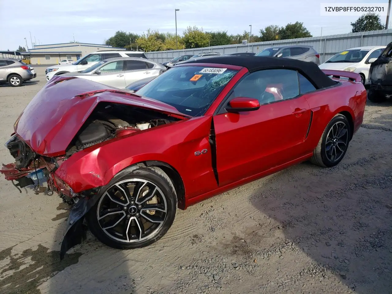 FORD MUSTANG 2013, VIN 1ZVBP8FF9D5232701