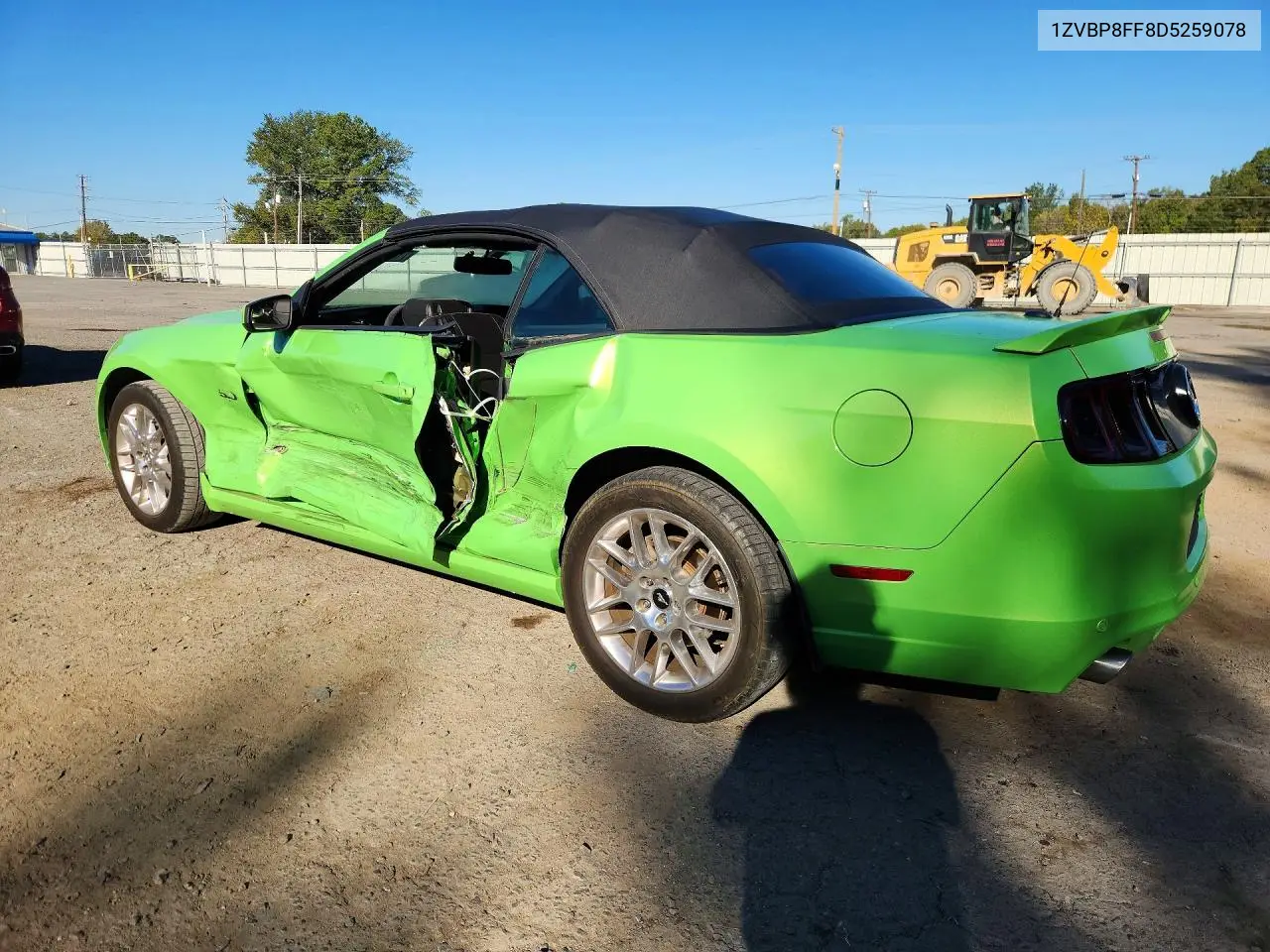 2013 FORD MUSTANG VIN 1ZVBP8FF8D5259078 — фото 2
